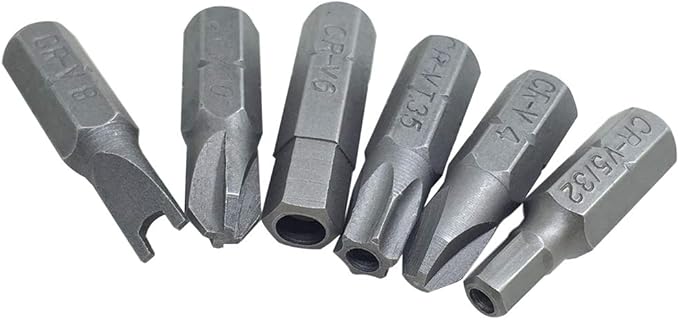 34 Pcs Screwdriver Bit Set with Magnetic Extension Bit Holder, FineGood Security Anti-Tamper SAE Metric Hex Tri-Wing Torq Spanner Star Bit - Blue