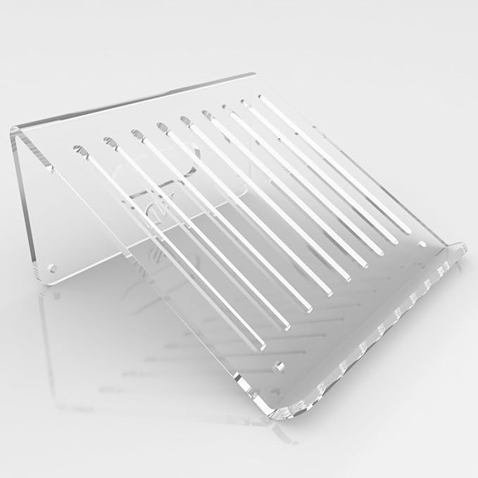6MM Acrylic Laptop Stand with Ergonomic Design, Compatible with 10-17 Inch Laptops, Made in USA