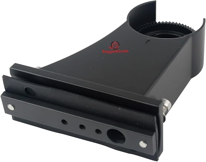 RuggedGrade Arm Mount Bracket | Compatible with NextGen II, NextGen III, Kivo Series, Revati 1 Series | Outdoor Light Pole Accessory | Black | DLC 5.1 Premium