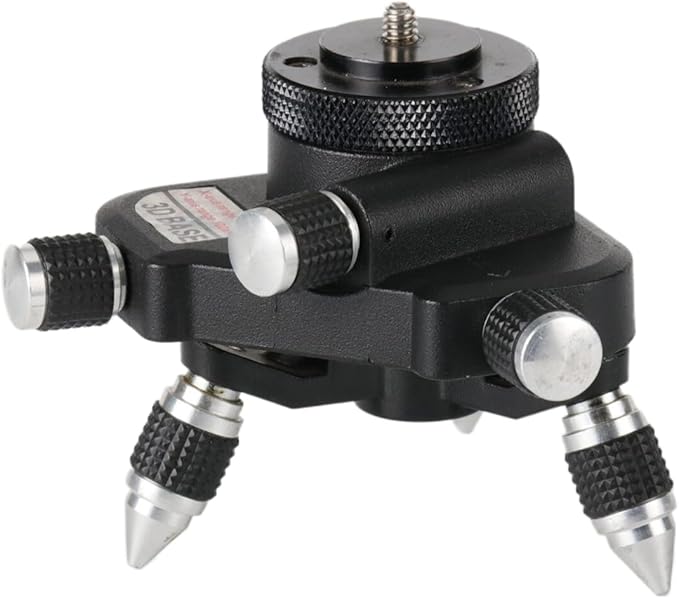 Laser Level Adapter, 360-Degree Rotating Base Laser Level Adapter for 1/4 inch Laser Levels,1/4" Threaded Mount