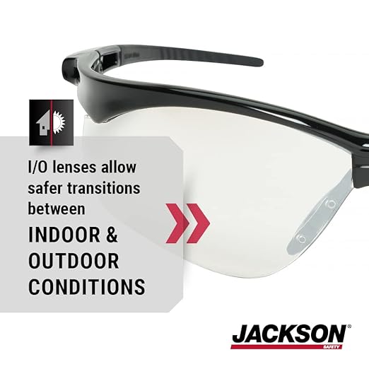 Jackson Safety SG Safety Glasses - Eye Protection for Men & Women - ANSI Z87.1 - Pack of 12 (Multiple Styles)