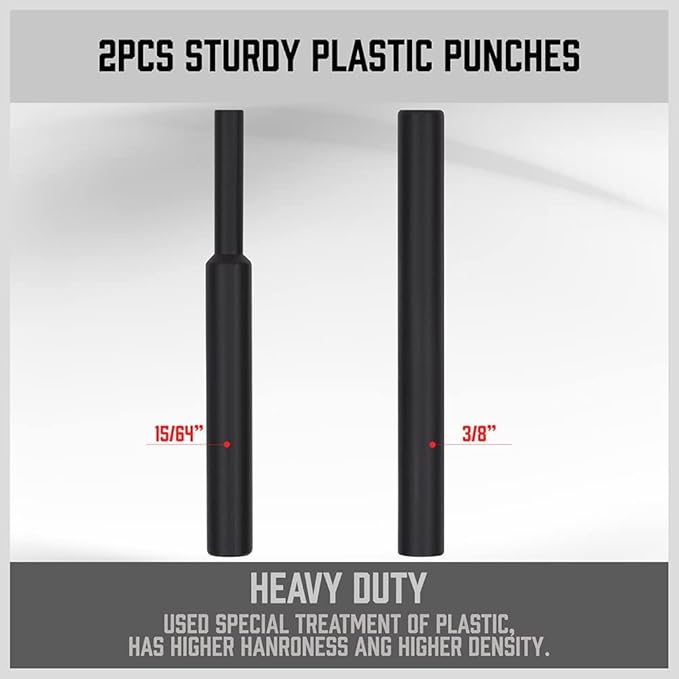 SEDY 22-Pieces Roll Pin Punch Set, Roll Pin Starter Punch, Brass, Steel, Plastic Punches, 4 Heads Hammer & 1 Plastic Tweezers. Red Storage Carrying Case provided