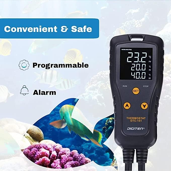 Digital Temperature Controller Simple Stage Thermostat Outlet Heating & Cooling Mode for Chest Freezer Refrigerator Homebrew Fermenter Greenhouse 110V 15A 1650W