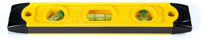 Swanson Tool TL021M 9 In. Speedlite Magnetic Torpedo Level with Rubber End Caps, yellow