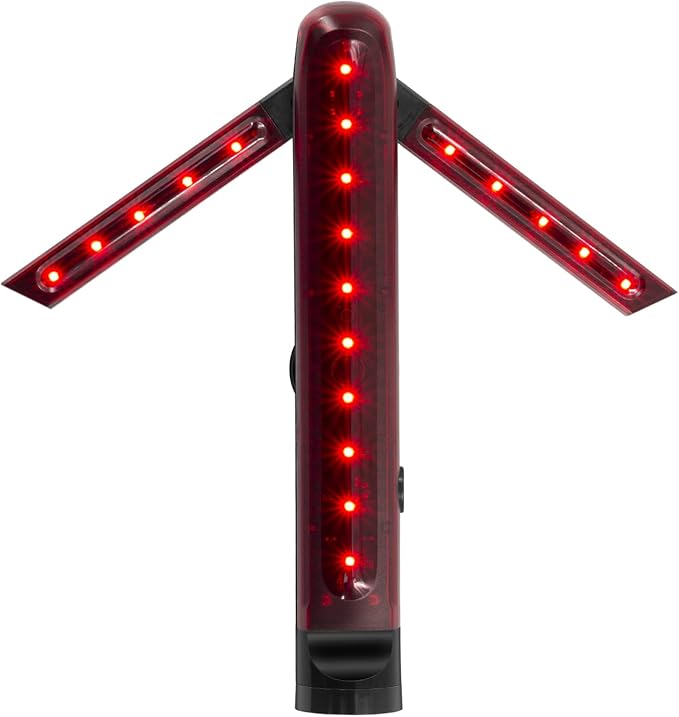 BBMi Traffic Wand, Red Arrow LED Traffic Safety Baton, Detachable Magnetic Signal Emergency Road Flares, Expandable Blade Hand-held LED Warning Light, Four Flashing Modes.