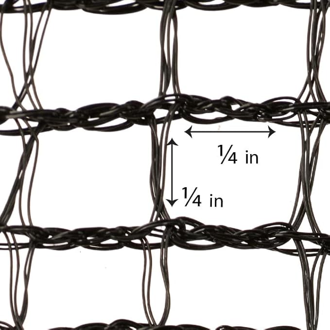 Debris Safety Netting Fire Retardant (8.6' x 150', Black)