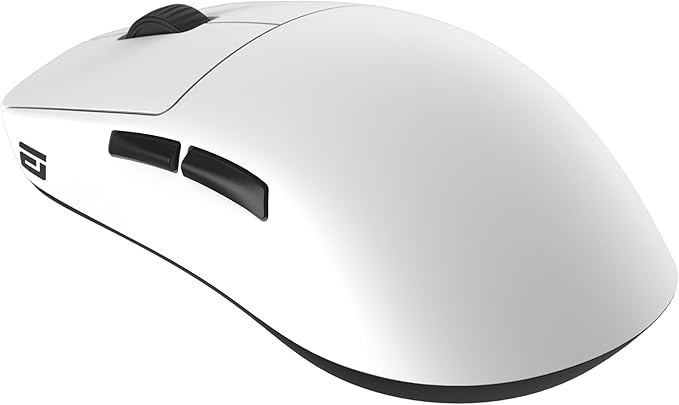 ENDGAME GEAR OP1we Wireless Gaming Mouse, CompX CX52850 Microcontroller, Pixart PAW3370 Optical Sensor, Mod-Friendly, Hybrid Skate Design, Claw Grip, 2.1 oz, White