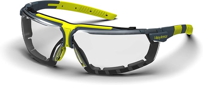 HexArmor VS300 Safety Glasses with Adjustable Side Arms Z87+ for Men and Women