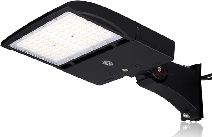 RuggedGrade 150W - NextGen IV Series LED Parking Lot Light - Color Selectable 30K/40K/50K - Arm Mount - Black