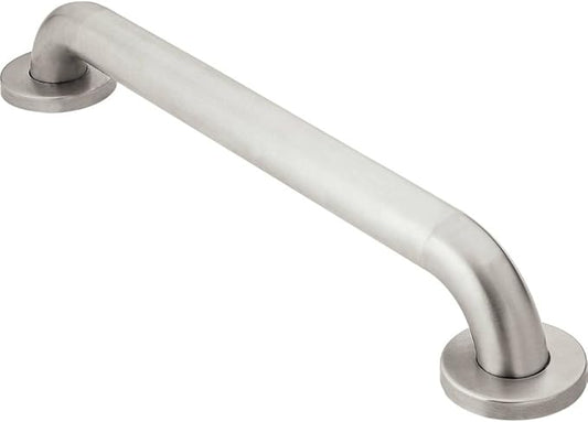 Moen Bathroom Safety 30-Inch Stainless Steel Bathroom Grab Bar with Peened Textured Grip for Handicapped or Elderly, R8930P