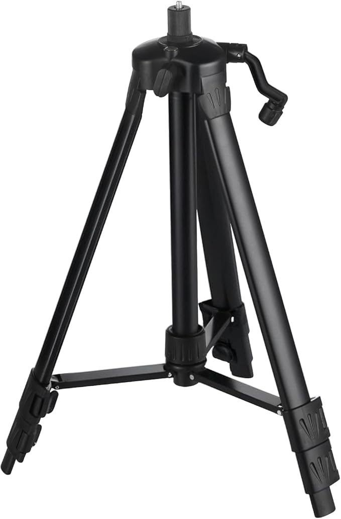 Laser Level Tripod, Adjustable Height, Lightweight Construction with Secure Mount