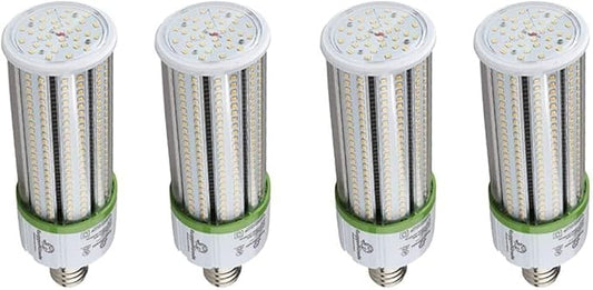 RuggedGrade Aries EV Series - 12W LED Corn Bulb | 1380 Lumens | 5000K |4 Pack | E26 Base | Energy Efficient | DLC 5.1 Premium