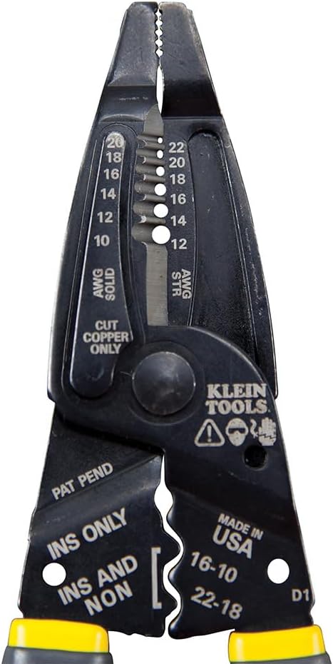 Klein Tools 1009 Multi Tool, Wire Stripper / Crimper / Wire Cutter, Made in USA, Long-Nose Multi-Purpose Electrician Tool