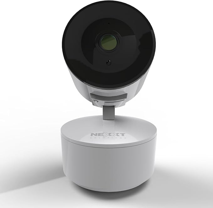 Nexxt Solutions Smart Wi-Fi Indoor Pan and Tilt Camera - 2K HD, Motion Detection, Night Vision, Two-Way Audio, Remote Access Alexa & Google Home Compatible | Camara de Seguridad