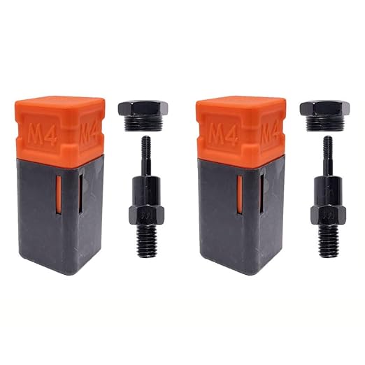 2PCS Riveting nut Tool Replacement Mandrel, Metric and SAE Mandrel (M4)