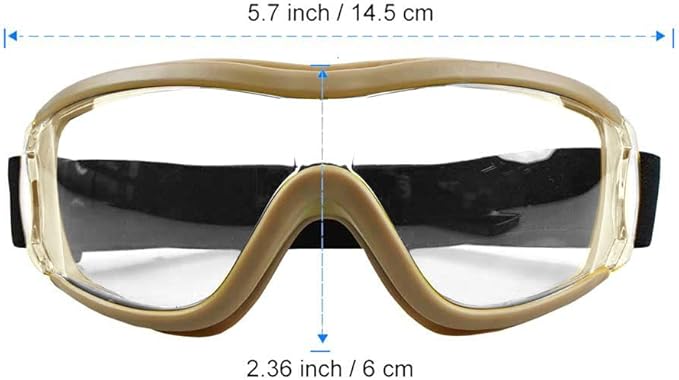 Kids Safety Goggles, Toddler Safety Glasses With UV Anti-Fog,Clear Lens Glasses Cleaning Cloth Included