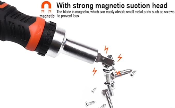 Edward Tools 28 Piece Ratchet Screwdriver Set - Ratchet Screwdriver, T Type Screwdriver - Magnetic Tips includes Phillips, Slotted, Hex, Torx, Pozi - 5-13mm socket set - Ergo Handle - Organizing Case