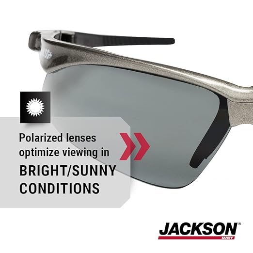 Jackson Safety SG Safety Glasses - Eye Protection for Men & Women - ANSI Z87.1 - Pack of 12 (Multiple Styles)