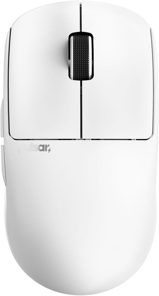 Pulsar Gaming Gears X2 Crazylight Wireless Gaming Mouse, Ultra Lightweight 1.23 oz (35g), Optical Switch, 32000 DPI, 750 IPS, XS-1 Sensor, 8k Compatible (Uyuni White)