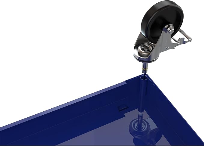 233-Piece Mechanics Tool Set, Household Tool kit with 4-Drawer Heavy Duty Metal Tool Cabinet, Portable Tool Box for Home/Auto Repair - Gift for Men (Blue)