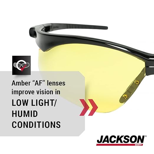 Jackson Safety SG Safety Glasses - Eye Protection for Men & Women - ANSI Z87.1 - Pack of 12 (Multiple Styles)