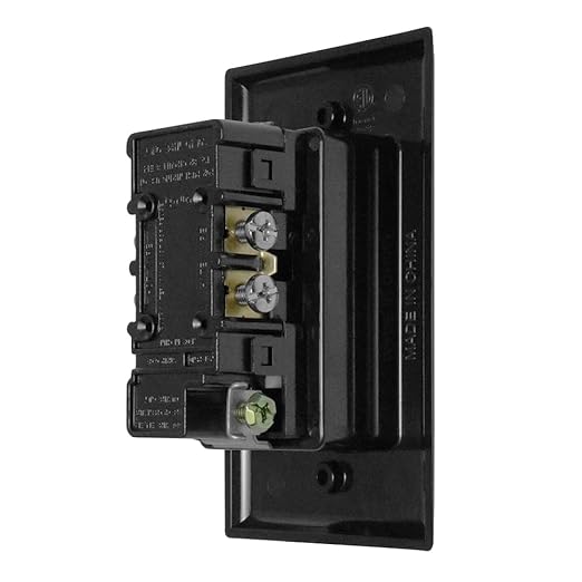 Construct Pro Single Gang Recessed Dual Power Tamper-Resistant Outlet (Black)