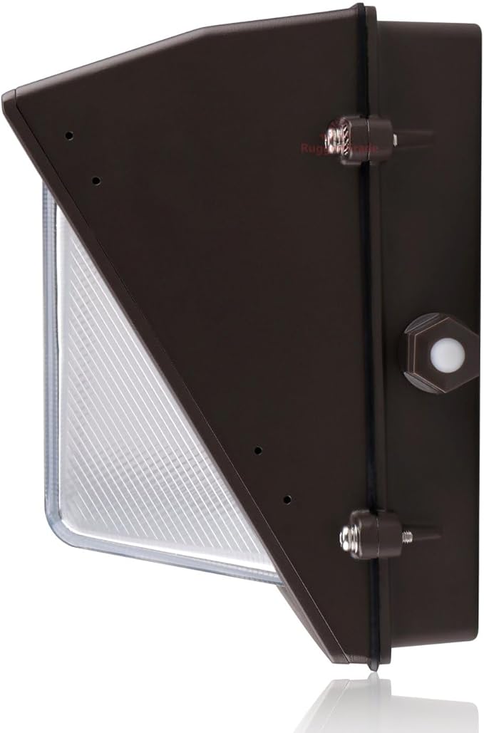 RuggedGrade 80W LED Wall Pack with Photocell + Battery Backup - 11,600 Lumens - Durado IV Series - Color Selectable 3000K/4000K/5000K - Outdoor LED Wall Light - DLC 5.1 Premium