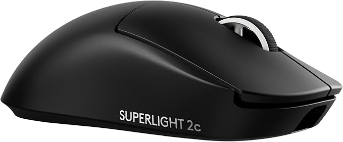 Logitech G PRO X Superlight 2c Wireless Gaming Mouse, 51 g pro-Grade Compact Mouse with 5 programmable Buttons, USB-C Charging, 44K DPI Sensor, up to 8 kHz Polling for PC/Mac - Black