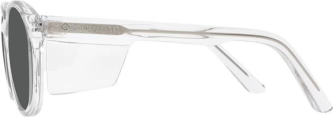 VETRA Omega Z87+ Safety Glasses UV400 Side Shield Anti-Oil Coating CP Frame Eyewear