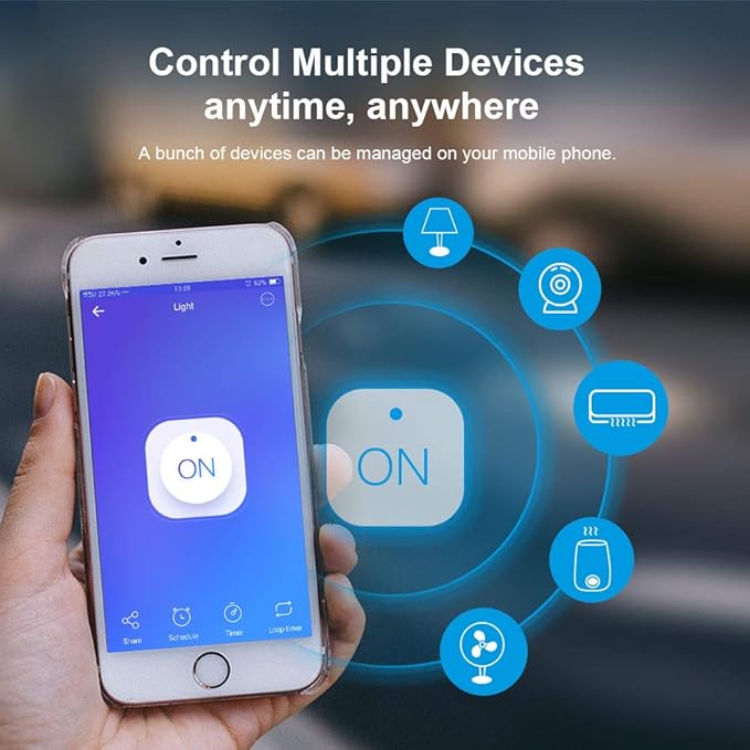 SONOFF S31 Lite 15A WiFi Smart Plug ETL Certified, Smart Socket Outlet Timer Switch, Compatible with Alexa & Google Home, IFTTT Supporting, No Hub Required, 2.4 Ghz WiFi Only 2-Pack