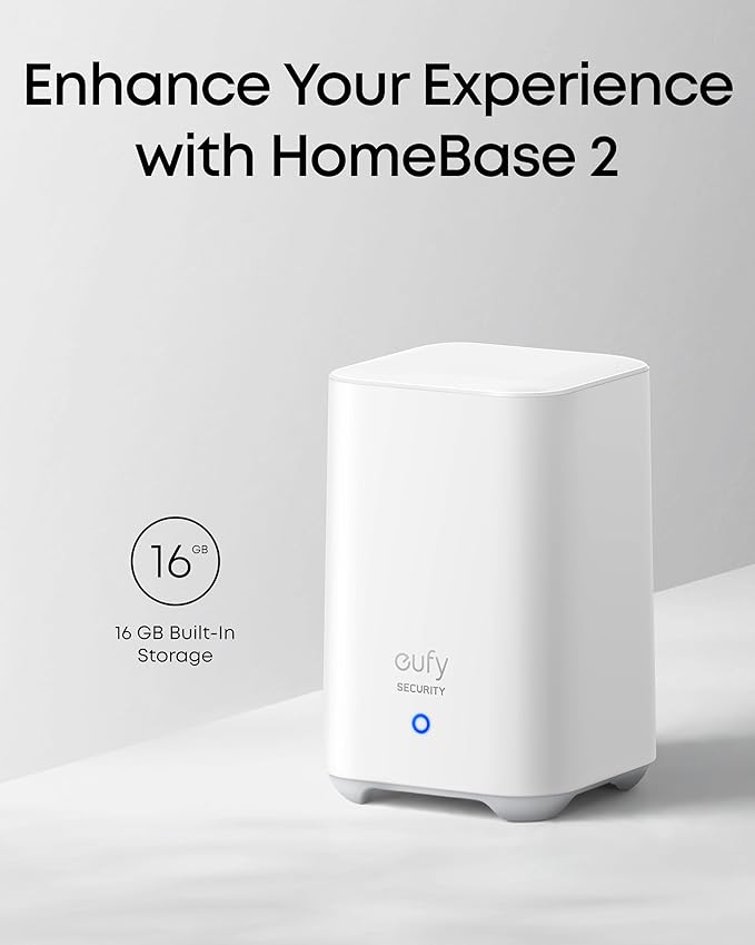 eufy Security eufyCam E40 2-Cam Kit (HomeBase 2), Outdoor Wireless Solar Security Camera, 2K Resolution with Integrated Solar Panel, MaxColor Night Vision, Local Storage, No Monthly Fee