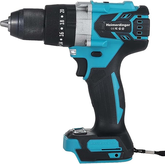 1/2" Brushless Cordless Impact Drill for Makita 18V Battery,1300 In-lbs(150N.m) Electric Impact Driver Gun,2 Variable Speed with 21-Torque Setting