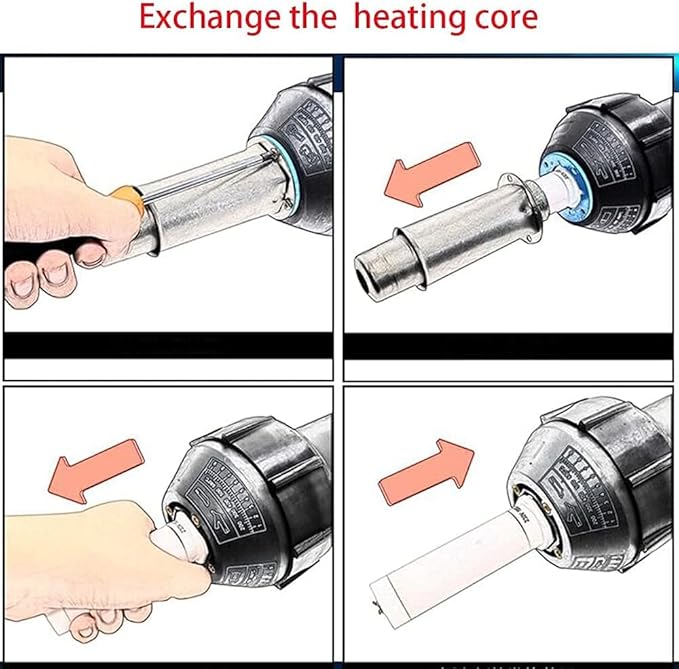 Beyondlife 1600W Hot Air Plastic Welder Welding Gun Plastic Welder Roofing Flooring Kit with Various Welding Nozzles, Vinyl Flooring Skiving Kit, Groover in 17" Carry Case