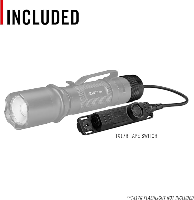 Coast Remote Switch for The TX17R Tactical Flashlight Remote Switch Only