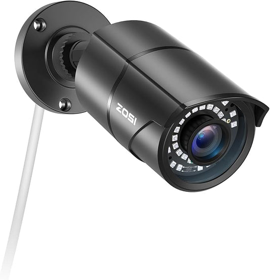 ZOSI 5MP 3K Add-on Security POE Camera, 2880 x 1620 Indoor Outdoor Bullet IP Camera, 120ft Night Vision, 3.6mm Lens, 95°View Angle, IP66 Weatherproof (Only Work PoE NVR)