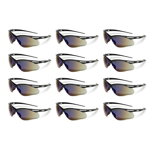 Jackson Safety SG Safety Glasses - Eye Protection for Men & Women - ANSI Z87.1 - Pack of 12 (Multiple Styles)