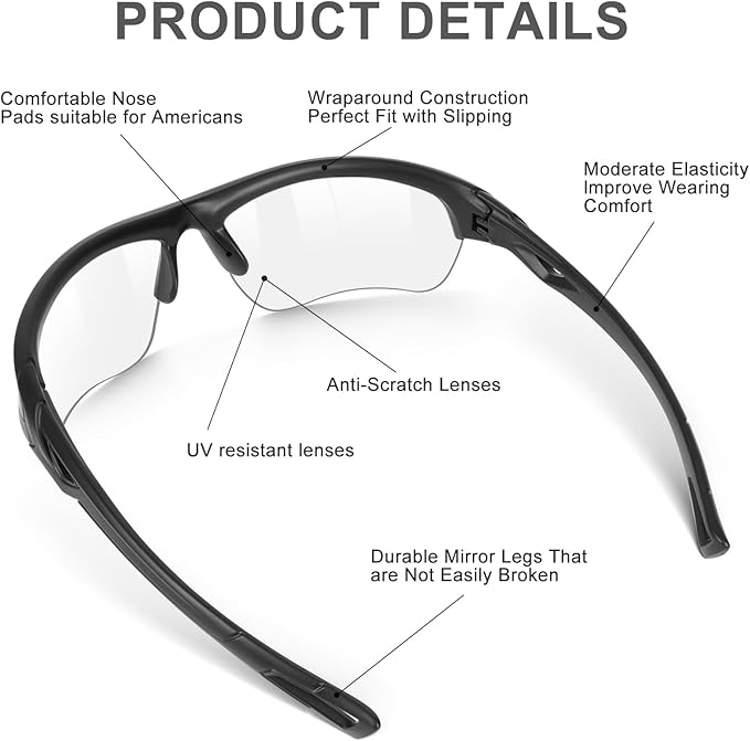 12 Pack Safety Glasses, UV Protective Eyewear, ANSI Z87.1 Impact Resistant Anti-Scratch Safety Goggles for Men Women