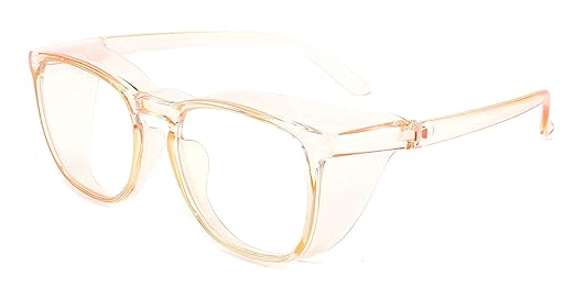 Alsenor Safety Glasses Anti Fog Goggles Protective Eyewear Blue Light Blocking Anti Dust UV Protection Glasses For Men Women (Yellow)