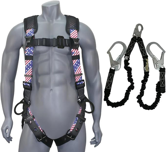 AFP Demon Fall Protection Comfortable Safety Harness (OSHA/ANSI PPE)