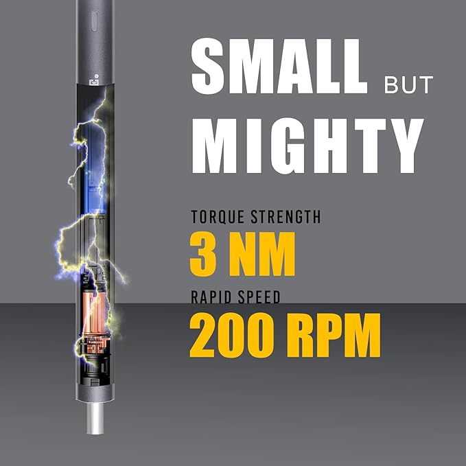 COMOWARE Mini Electric Screwdriver-50 in 1 Precision Small Electric Screwdriver Set for PC Building with LED Light & 48 bits, Magnetizer, Magnetic Mat, Handy Repair Tool for Phone Watch Camera