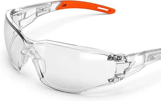 Safety Glasses Anti-Fog Goggles Clear Lens,Adjustable Frames Blue Light Blocking Eye Protection For Men Women