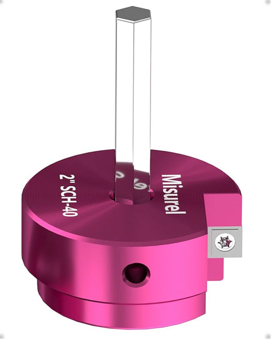 PVC Pipe Reamer with 2 Inch Head Aluminum PVC Fitting Saver, PVC Socket Saver For SCH40 PVC, ABS PVC Pipe, Water Lines