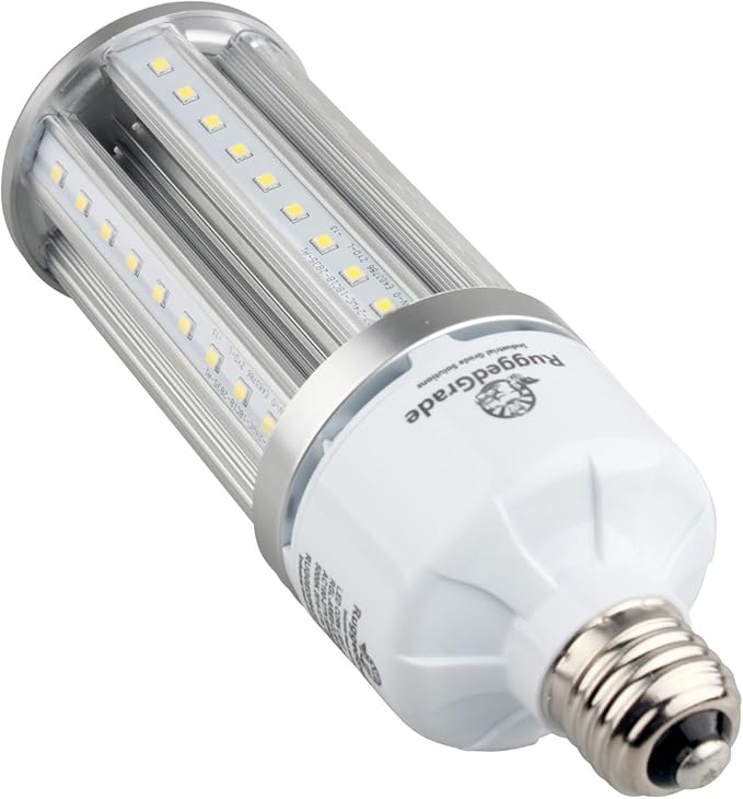 RuggedGrade Aries Series 24W LED Corn Light Bulb | 3,120 Lumens | 3000K | E26 Base | 4KV Surge Protection | DLC 5.1 Premium