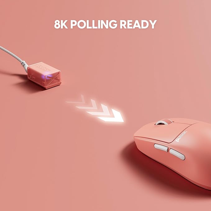 Pulsar Gaming Gears X2 Crazylight Wireless Gaming Mouse, Ultra Lightweight 1.23 oz (35g), Optical Switch, 32000 DPI, 750 IPS, XS-1 Sensor, 8k Compatible (Sunset Haze)