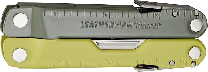 LEATHERMAN, Rebar Multitool with Premium Replaceable Wire Cutters and Saw, Mossy Slate with Nylon Sheath