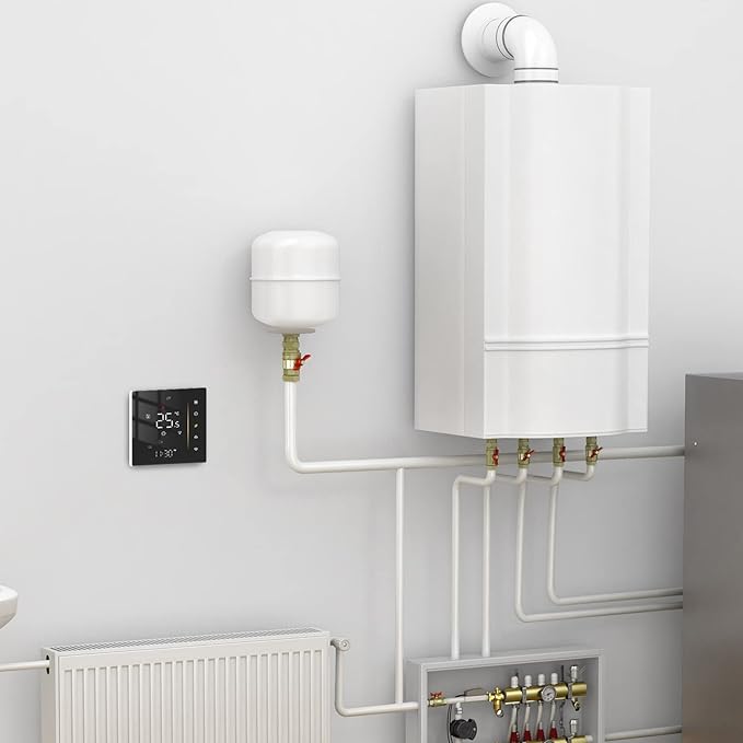 Smart Thermostat, Smart Thermostat Professional WIFI Programmable APP Control Energy Saving Flame Retardant Home Thermostat 95 to, Programmable