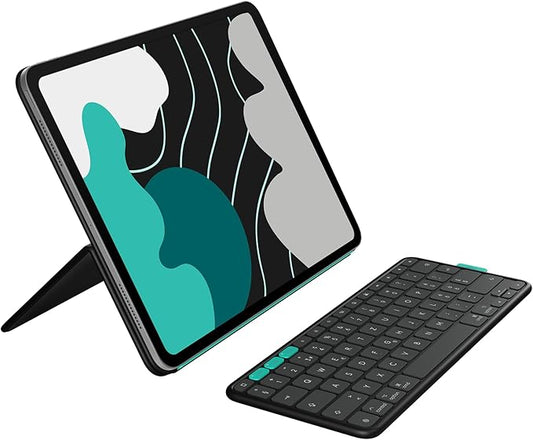 Logitech Flip Folio, Keyboard Case for iPad Pro 13-inch (M4) & iPad Air 13-inch (M2 & M3) (2024, 2025) - Protective & Stowable Bluetooth Keyboard Case, Multi-Device - Midnight Black