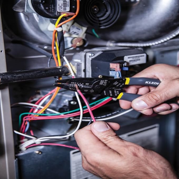 Klein Tools 1009 Multi Tool, Wire Stripper / Crimper / Wire Cutter, Made in USA, Long-Nose Multi-Purpose Electrician Tool