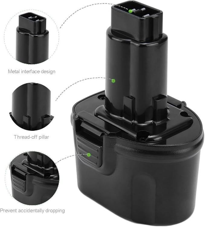 4000mAh Replacement for Dewalt 7.2V Battery DW9057 DE9057 DE9085 DW920 DW920K DW920K2 DW920K-2 DW925K DW925K2 DW925K-2 DW968K Ni-MH Battery