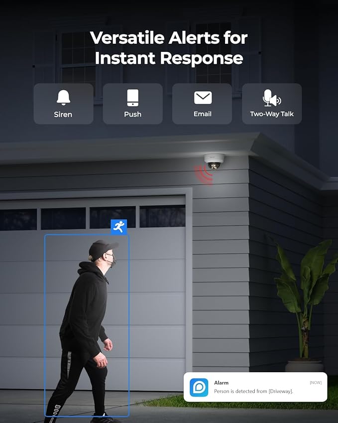 REOLINK Duo 3V PoE, 16MP UHD Dual-Lens PoE Security Camera with 180° Panoramic, Motion Track, Color Night Vision, Smart Detection, 2 Way Talk, IK10 Vandal-Proof, IP67 Weatherproof, No PT Supported